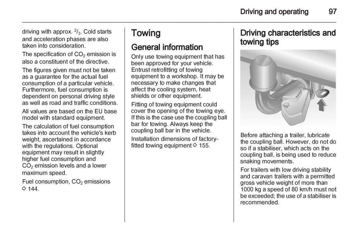 Opel Combo D owners manual / page 97