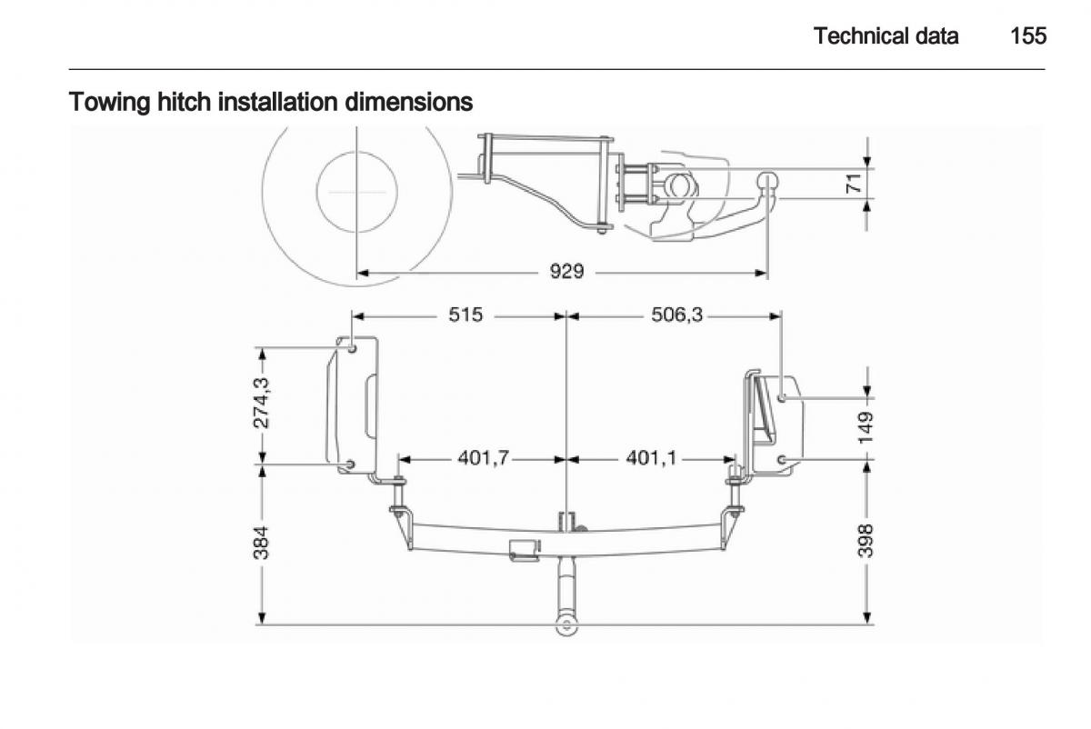 Opel Combo D owners manual / page 155