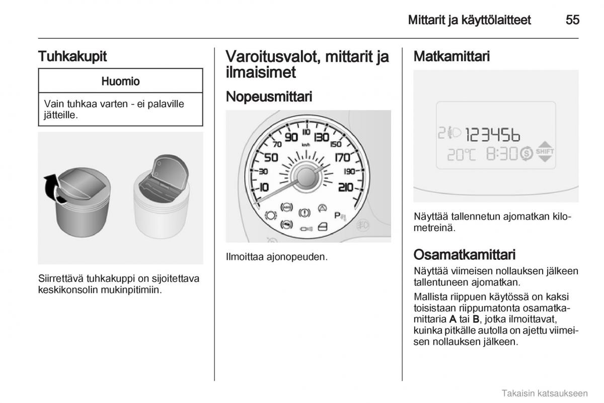 Opel Combo D omistajan kasikirja / page 56