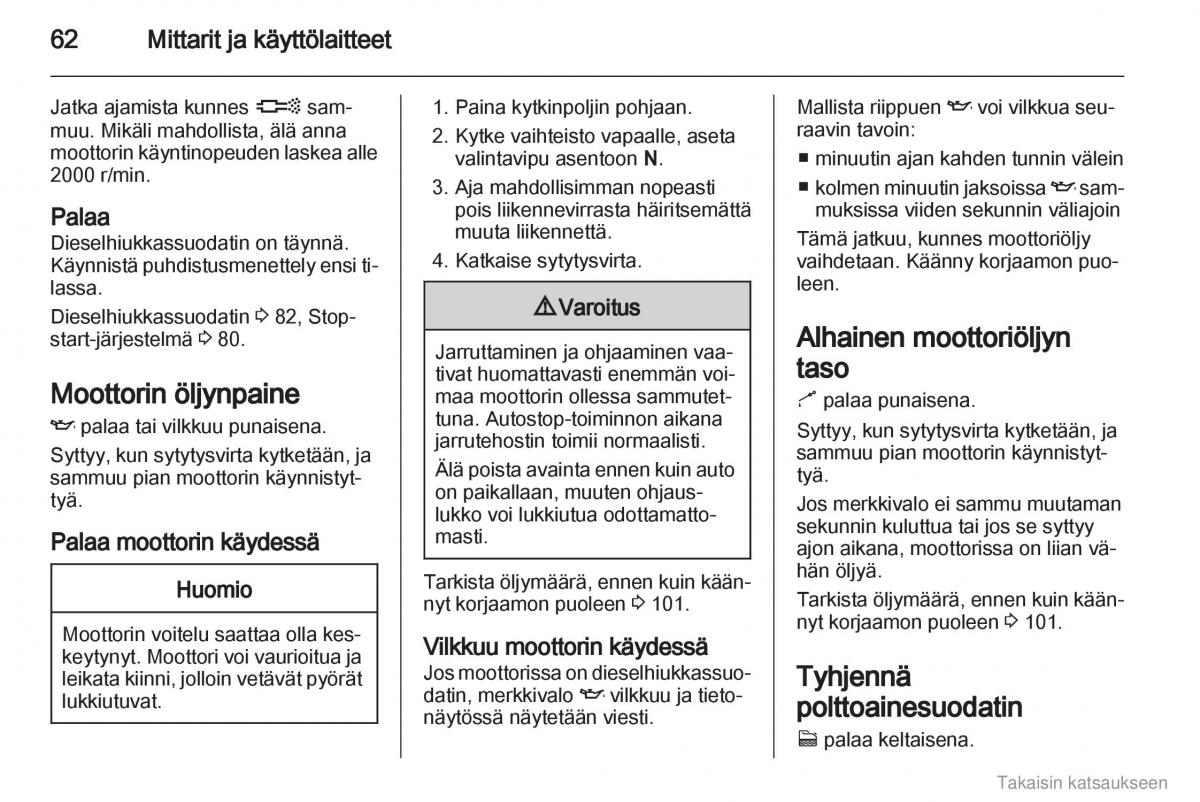 Opel Combo D omistajan kasikirja / page 63