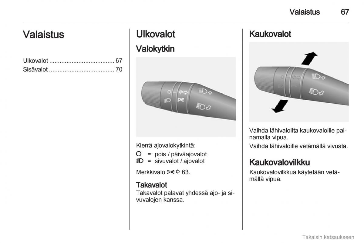 Opel Combo D omistajan kasikirja / page 68