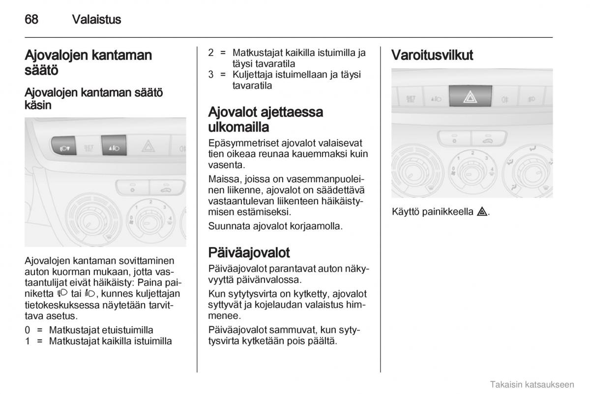 Opel Combo D omistajan kasikirja / page 69