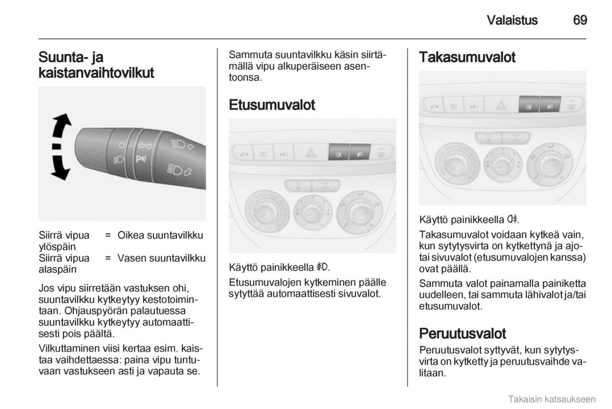 Opel Combo D omistajan kasikirja / page 70