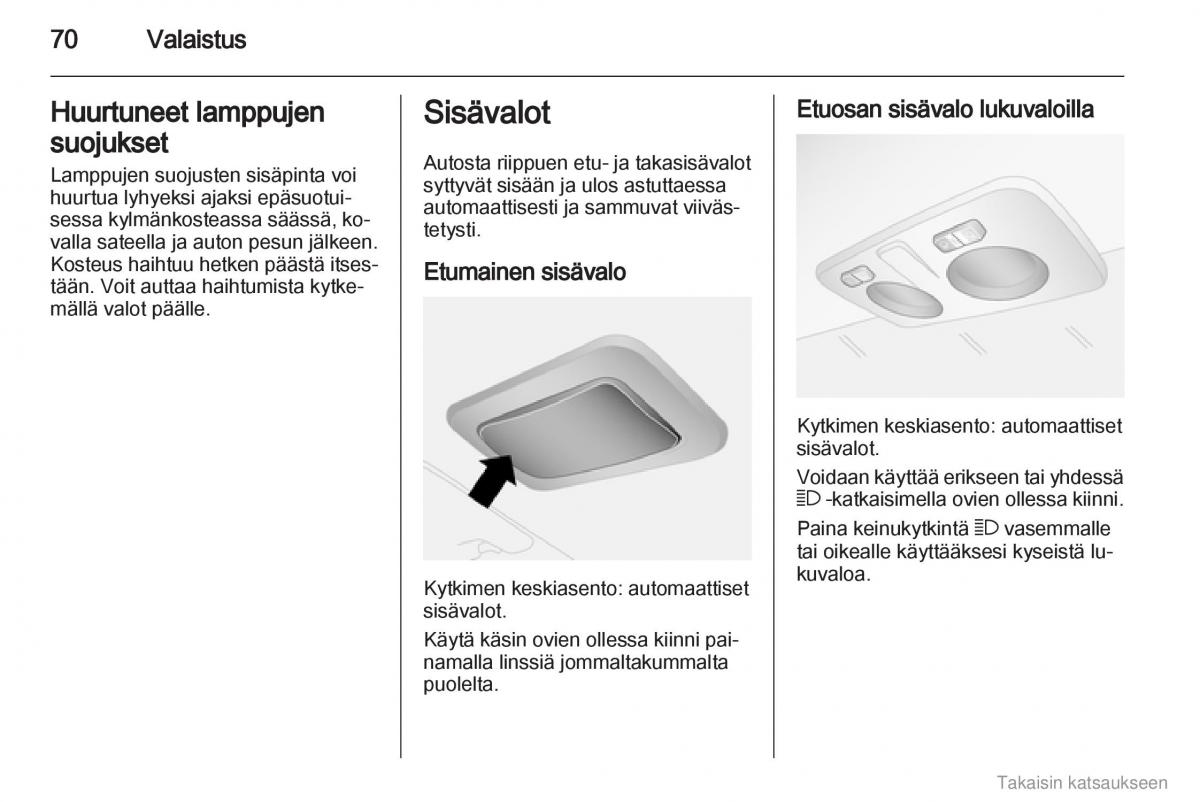 Opel Combo D omistajan kasikirja / page 71