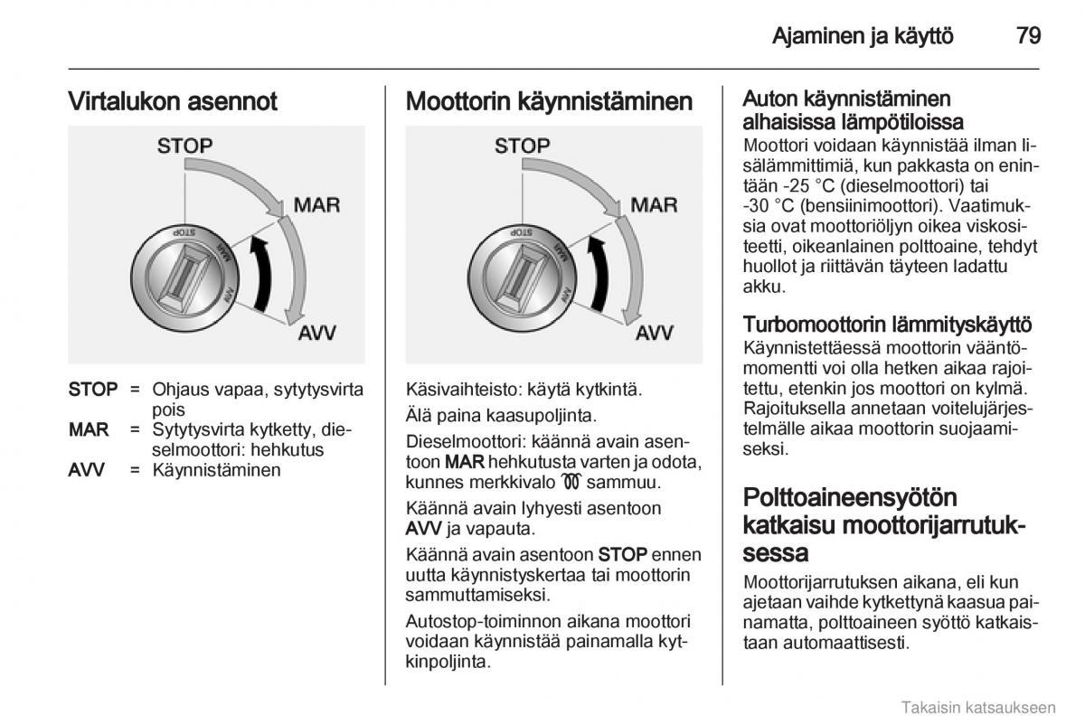 Opel Combo D omistajan kasikirja / page 80