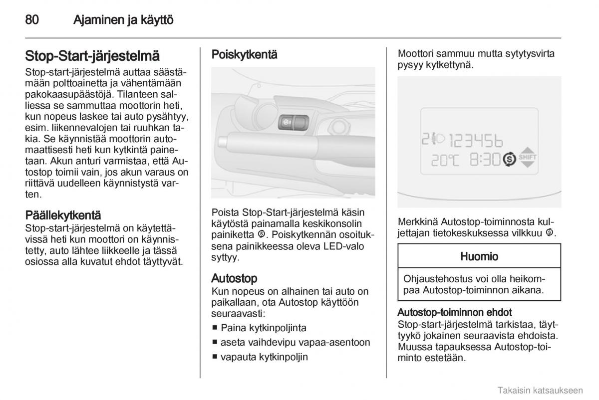 Opel Combo D omistajan kasikirja / page 81