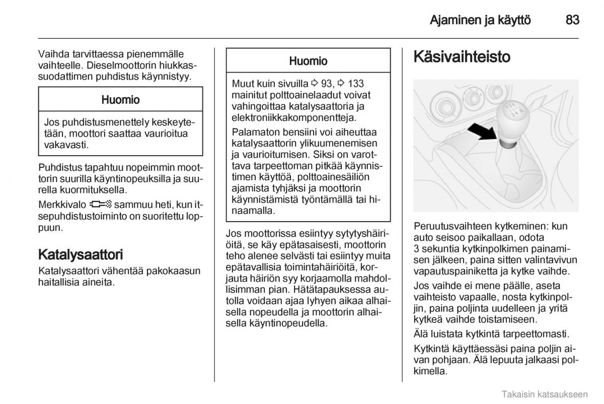 Opel Combo D omistajan kasikirja / page 84