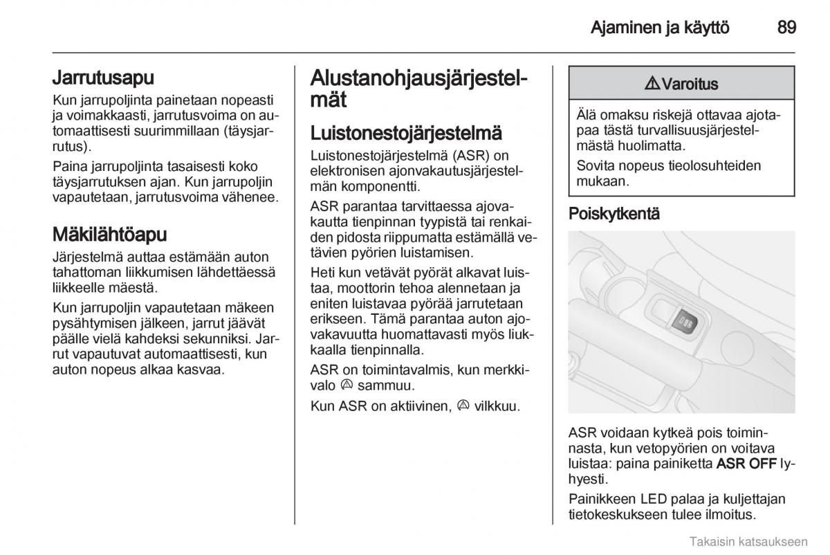 Opel Combo D omistajan kasikirja / page 90