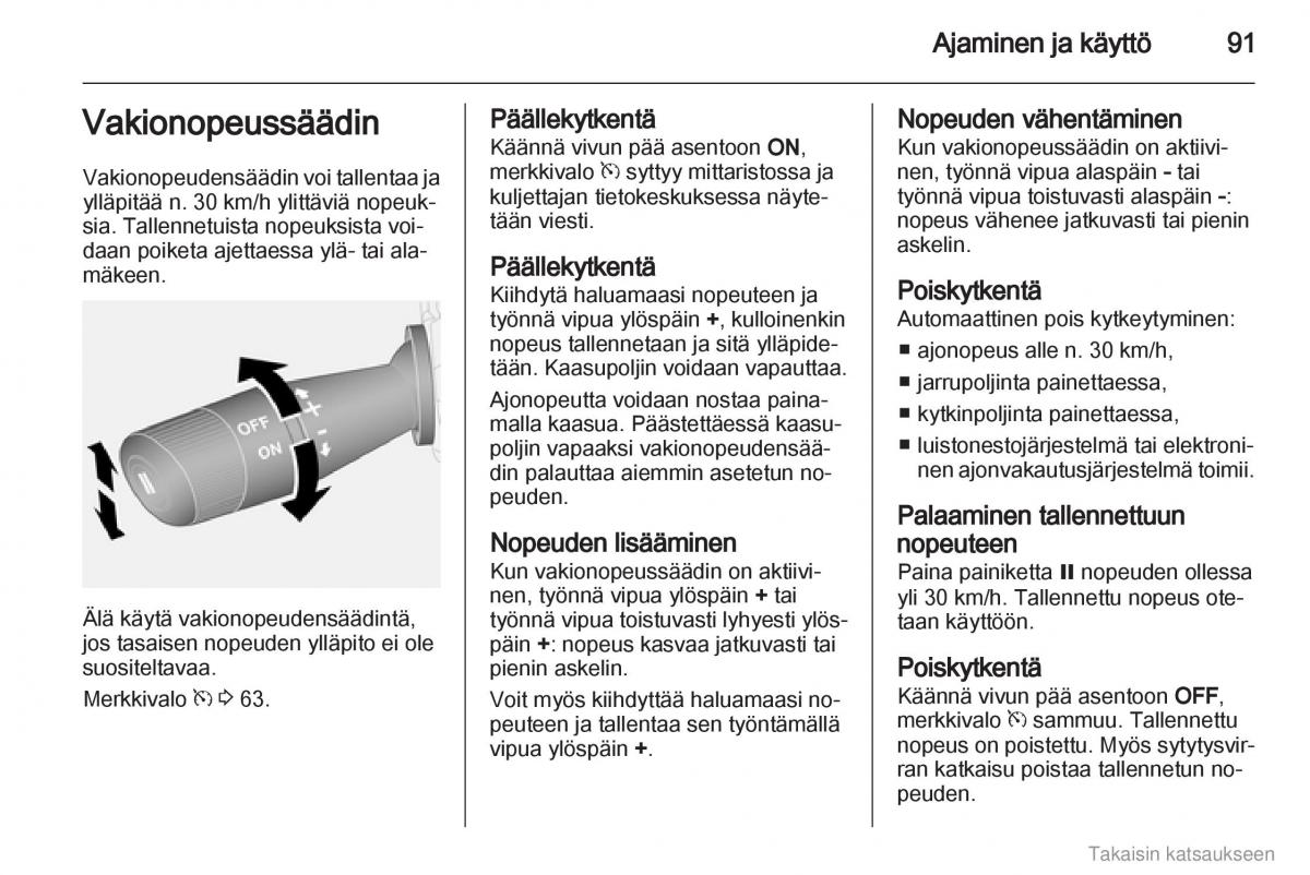 Opel Combo D omistajan kasikirja / page 92