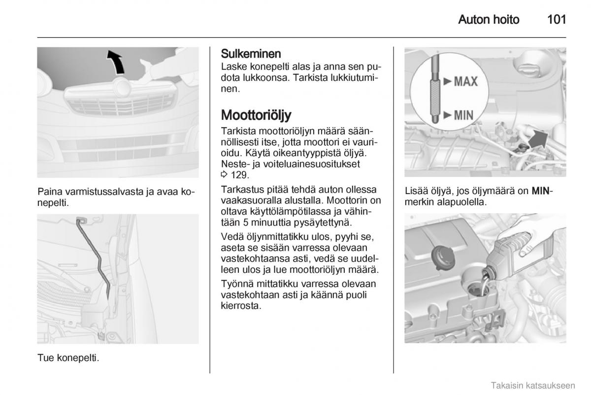 Opel Combo D omistajan kasikirja / page 102