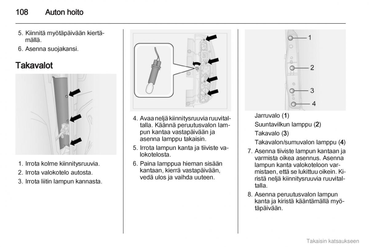 Opel Combo D omistajan kasikirja / page 109