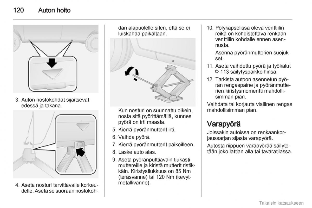 Opel Combo D omistajan kasikirja / page 121