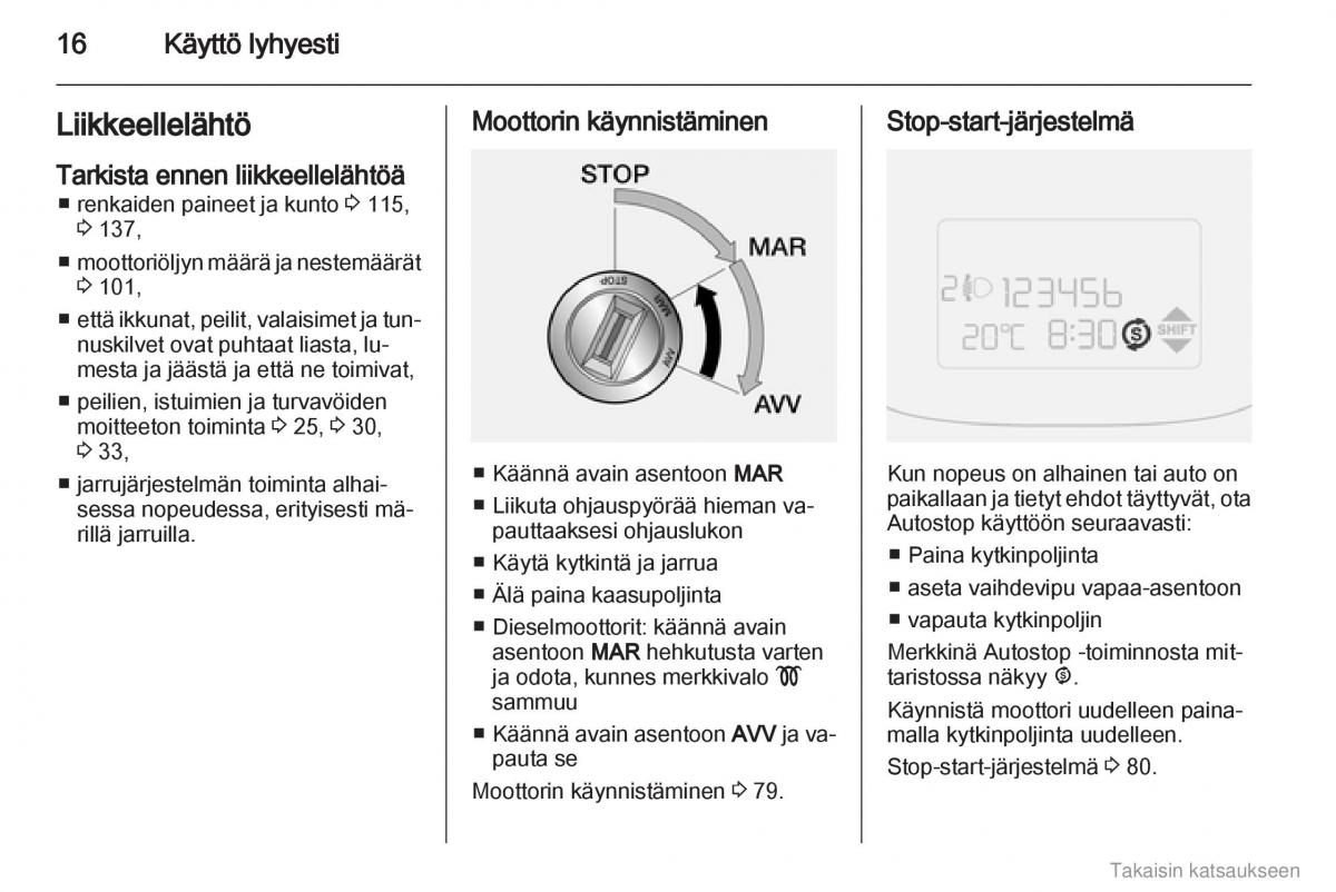 Opel Combo D omistajan kasikirja / page 17