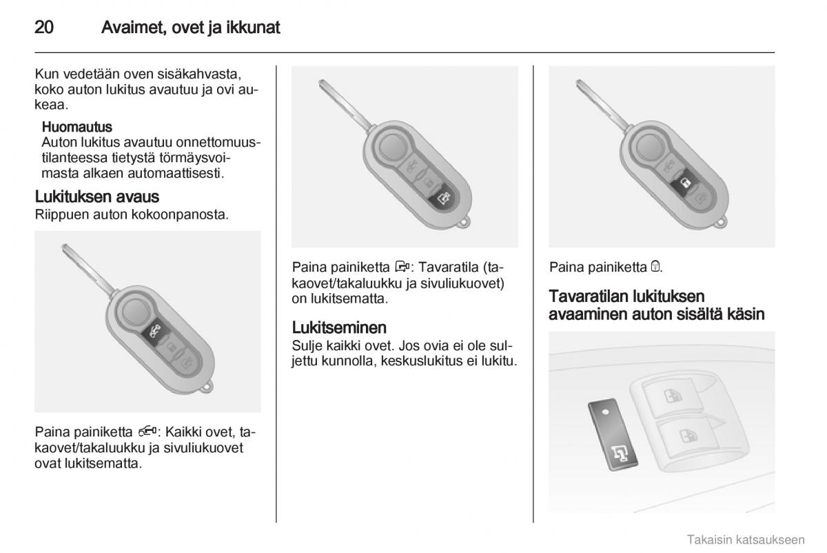 Opel Combo D omistajan kasikirja / page 21