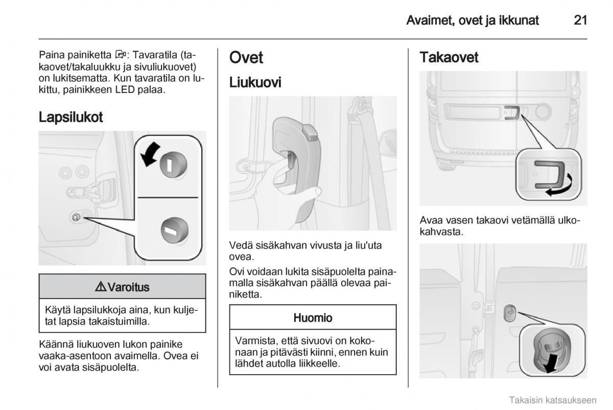 Opel Combo D omistajan kasikirja / page 22