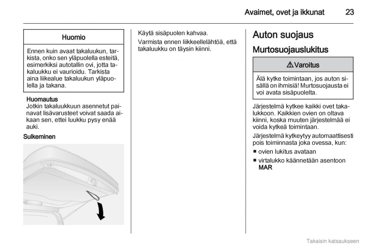 Opel Combo D omistajan kasikirja / page 24