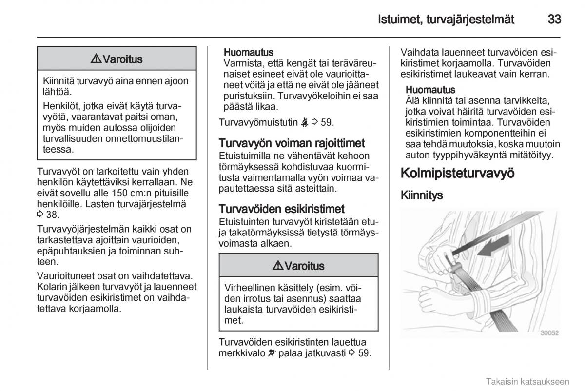 Opel Combo D omistajan kasikirja / page 34