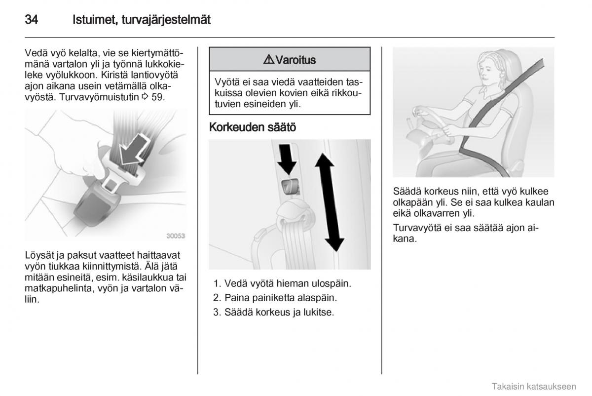 Opel Combo D omistajan kasikirja / page 35