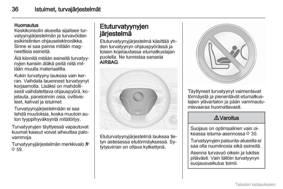 Opel Combo D omistajan kasikirja / page 37