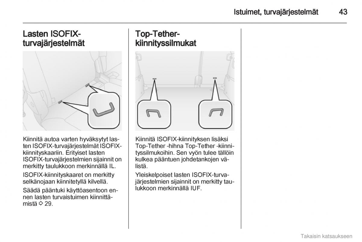 Opel Combo D omistajan kasikirja / page 44