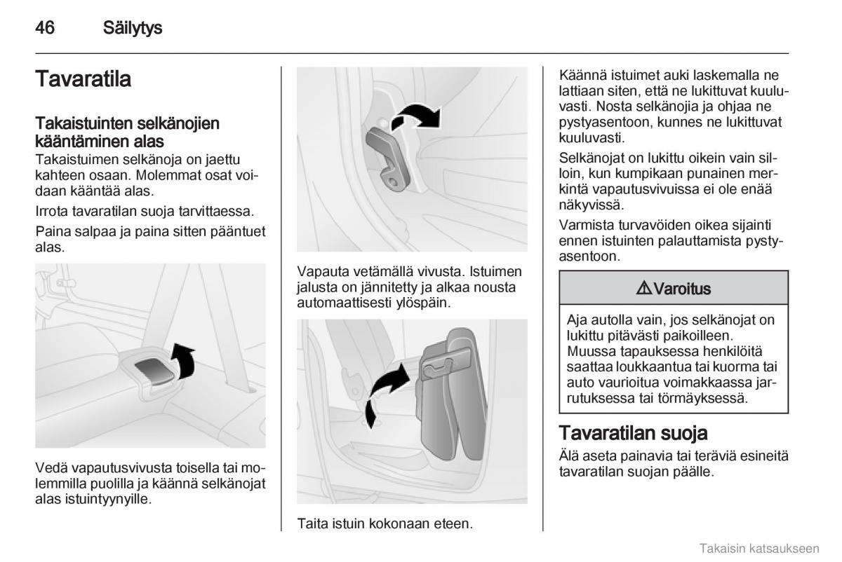 Opel Combo D omistajan kasikirja / page 47