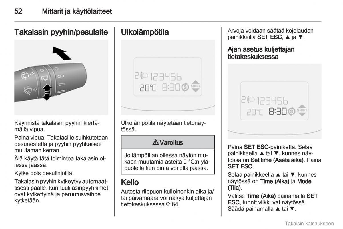 Opel Combo D omistajan kasikirja / page 53