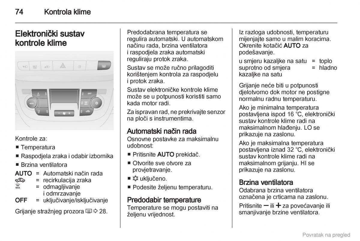 Opel Combo D vlasnicko uputstvo / page 75