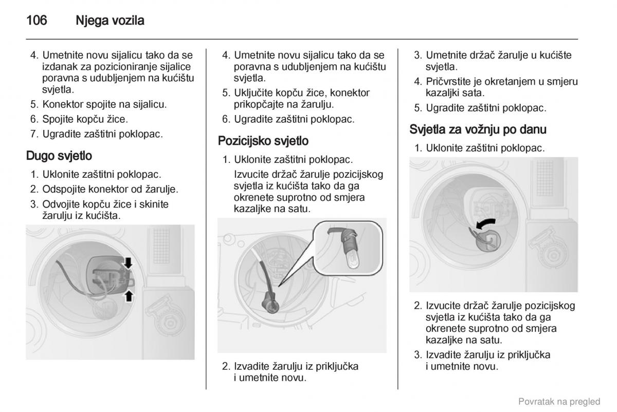 Opel Combo D vlasnicko uputstvo / page 107