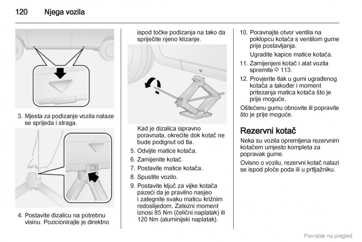 Opel Combo D vlasnicko uputstvo / page 121