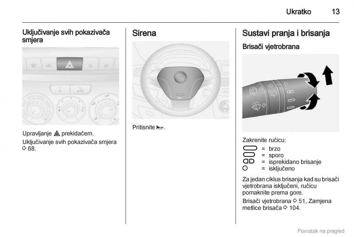 Opel Combo D vlasnicko uputstvo / page 14