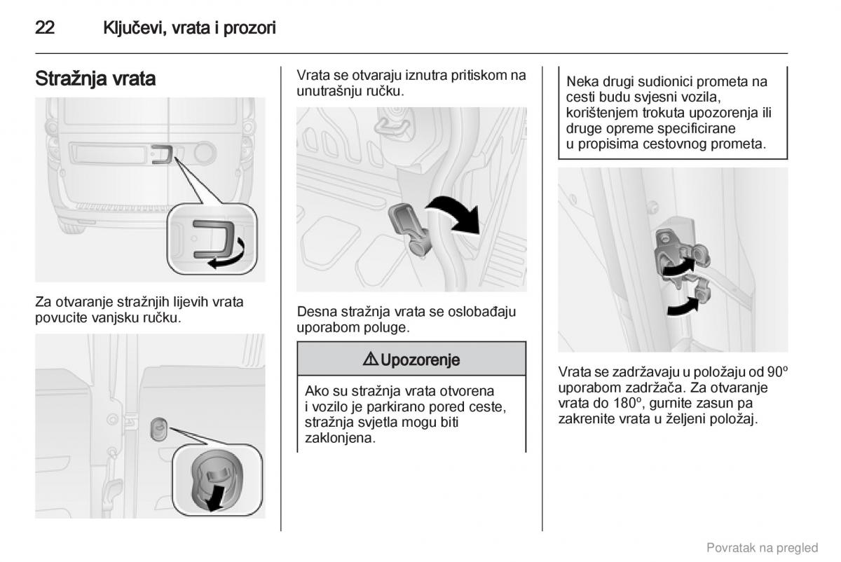 Opel Combo D vlasnicko uputstvo / page 23