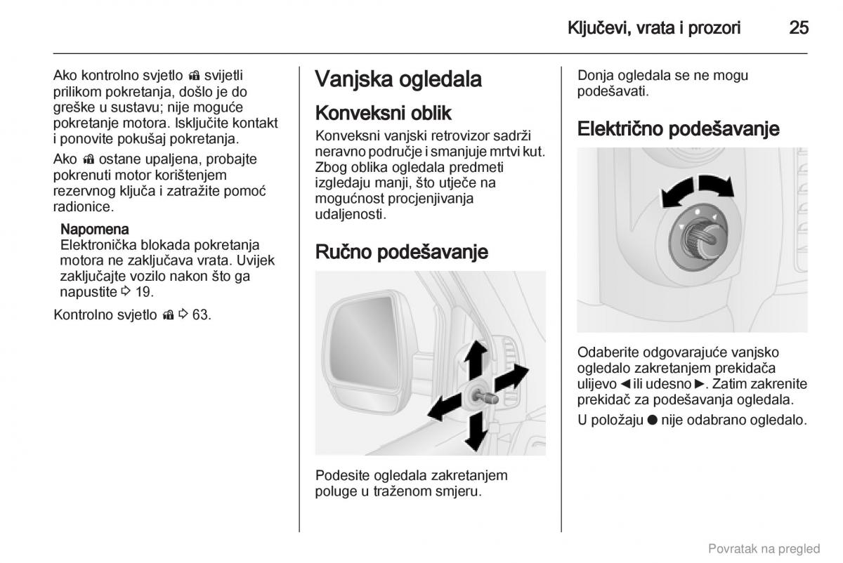 Opel Combo D vlasnicko uputstvo / page 26