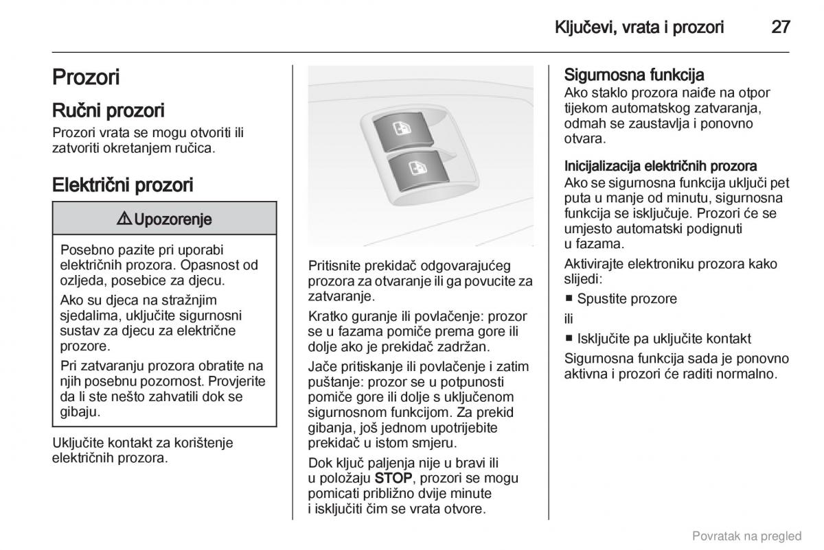 Opel Combo D vlasnicko uputstvo / page 28