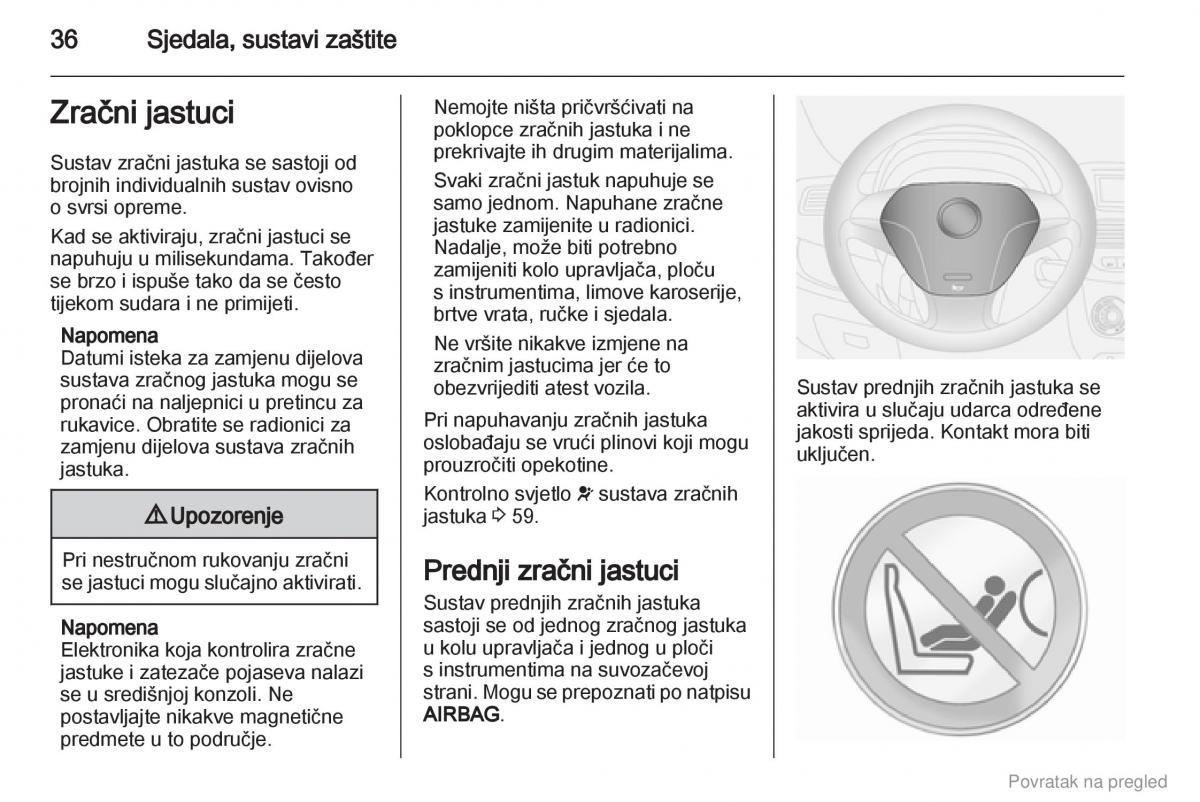 Opel Combo D vlasnicko uputstvo / page 37