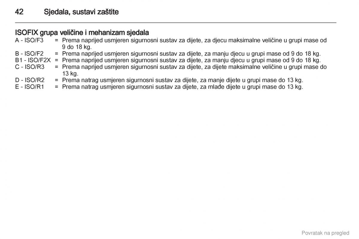 Opel Combo D vlasnicko uputstvo / page 43