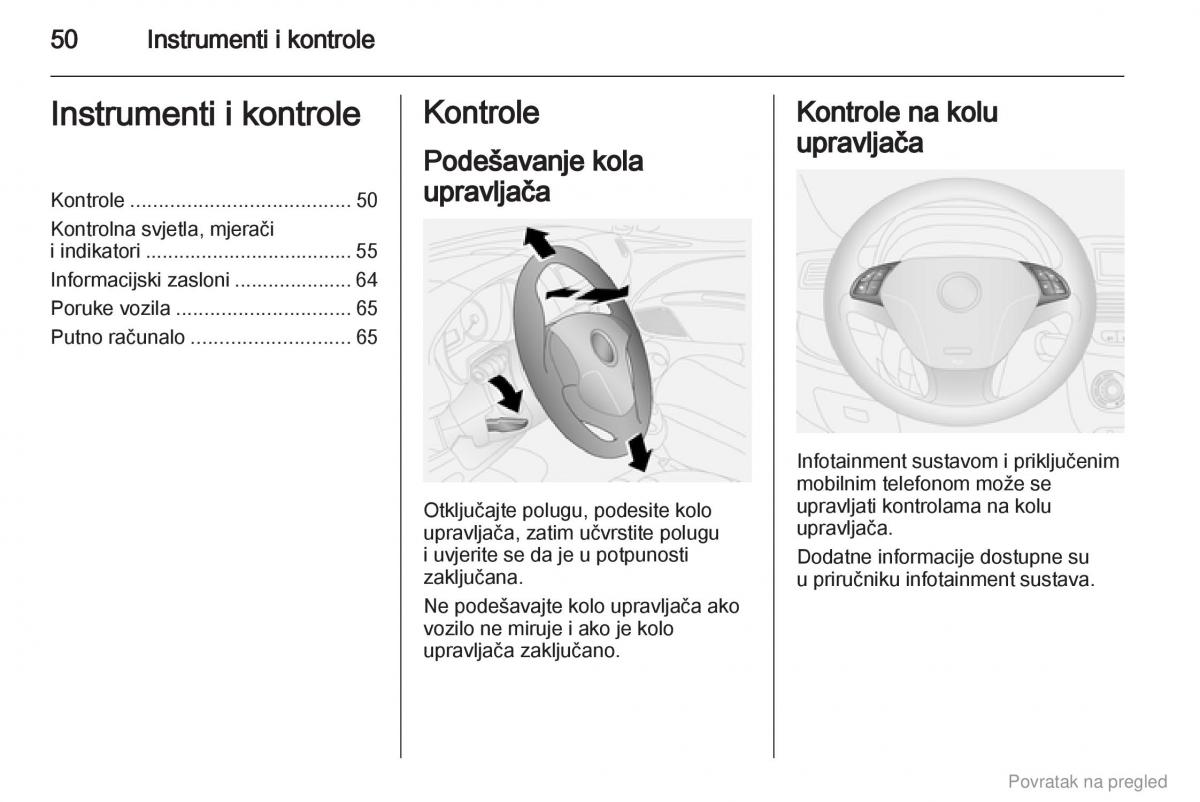 Opel Combo D vlasnicko uputstvo / page 51