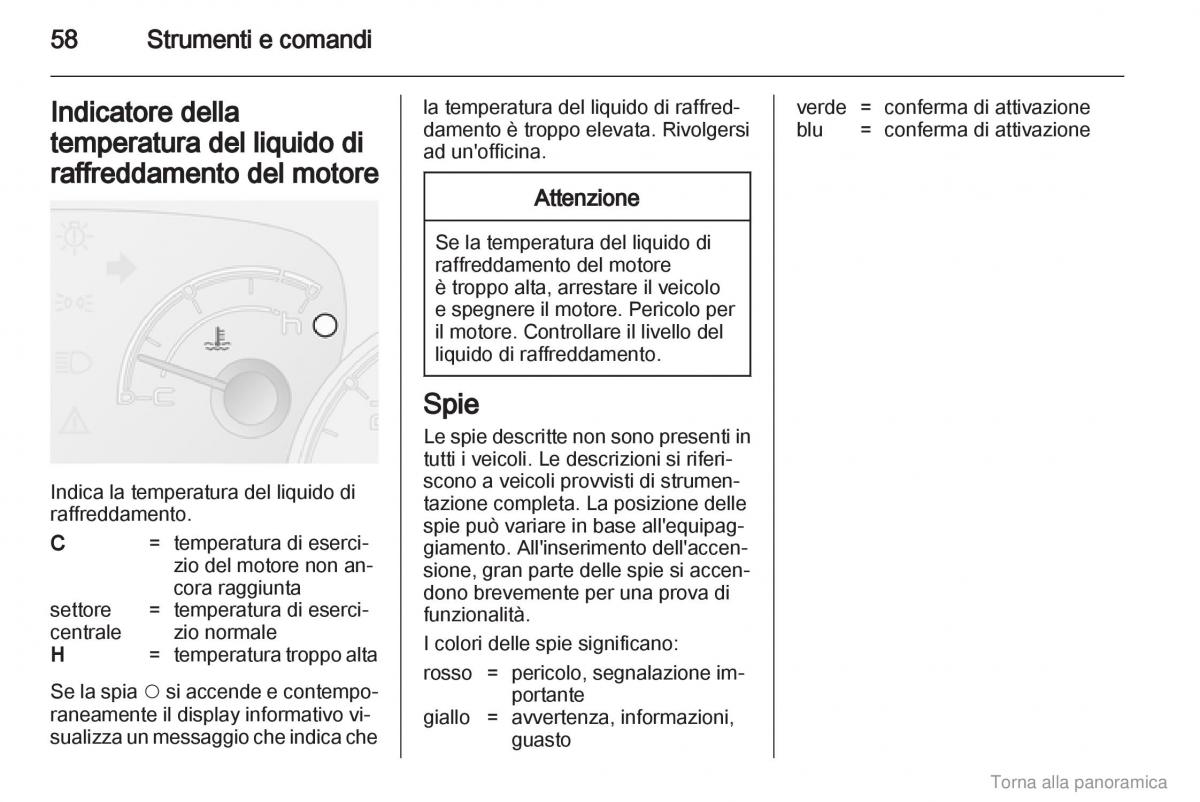 Opel Combo D manuale del proprietario / page 59