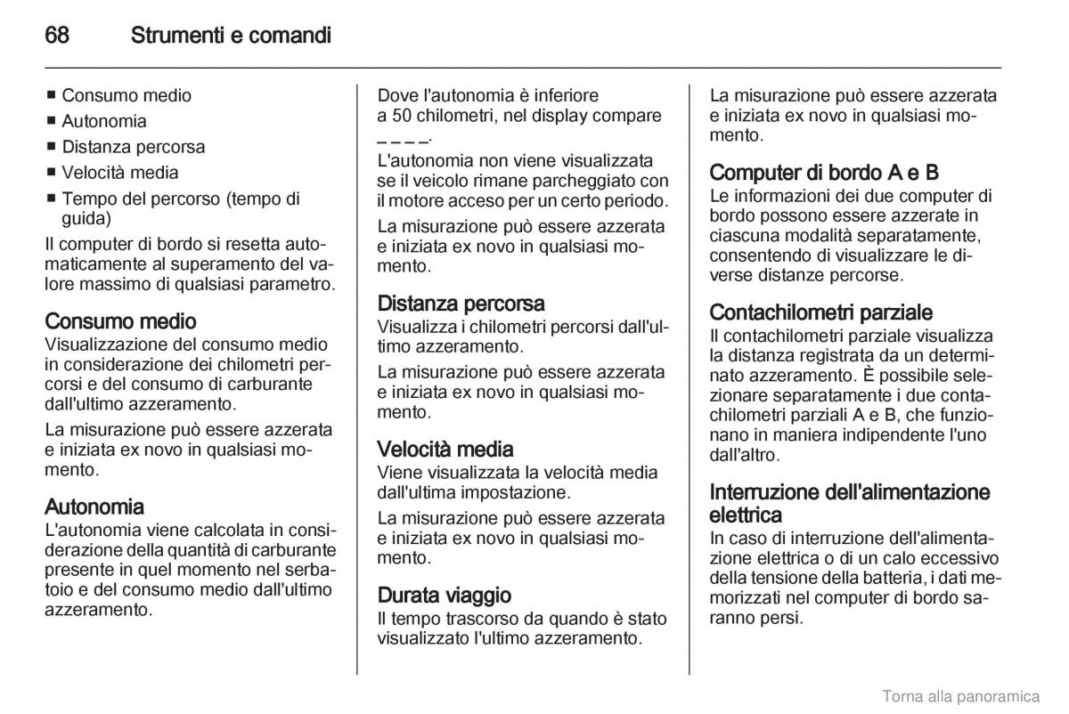 Opel Combo D manuale del proprietario / page 69