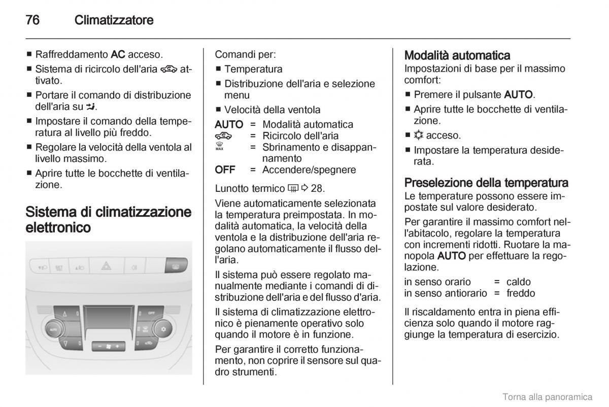 Opel Combo D manuale del proprietario / page 77