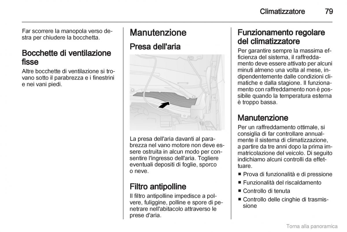 Opel Combo D manuale del proprietario / page 80