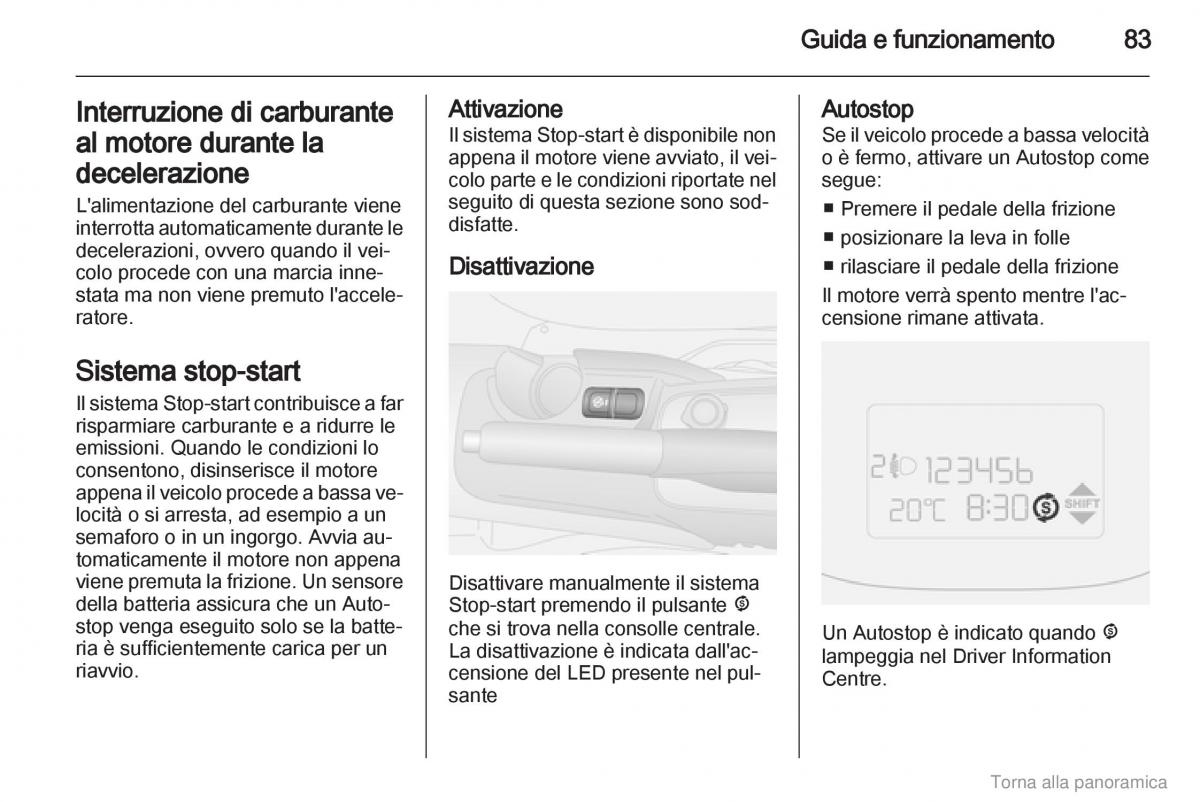 Opel Combo D manuale del proprietario / page 84