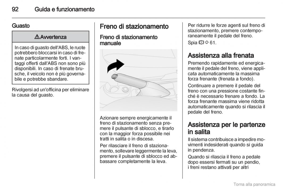 Opel Combo D manuale del proprietario / page 93