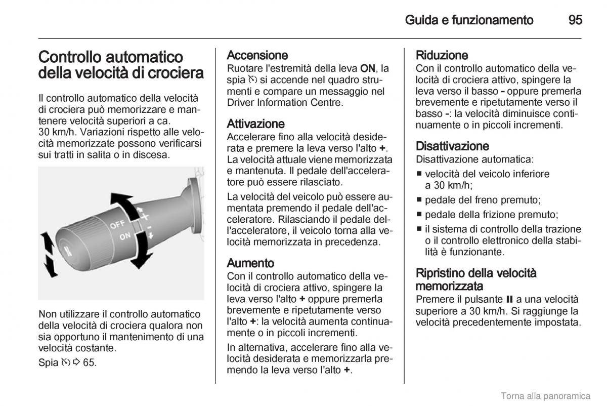 Opel Combo D manuale del proprietario / page 96