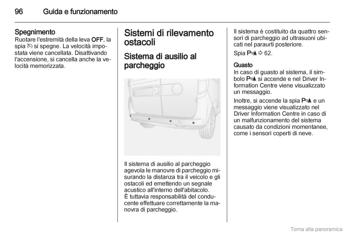 Opel Combo D manuale del proprietario / page 97