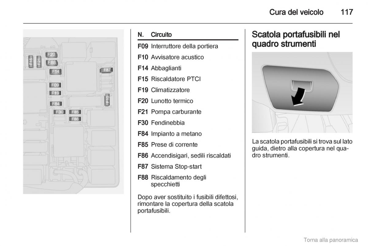 Opel Combo D manuale del proprietario / page 118