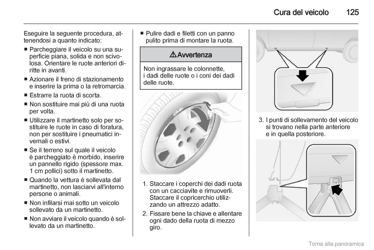 Opel Combo D manuale del proprietario / page 126