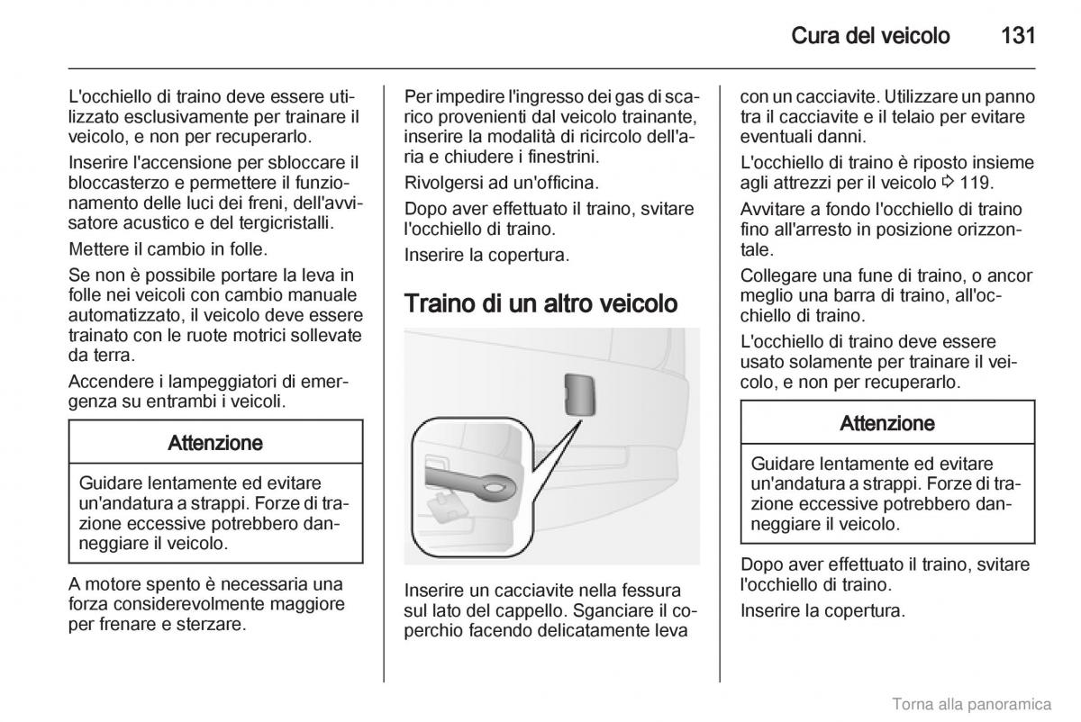 Opel Combo D manuale del proprietario / page 132