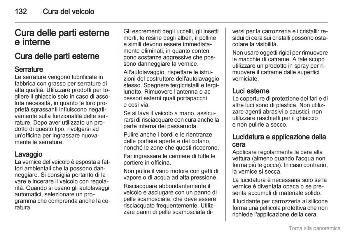 Opel Combo D manuale del proprietario / page 133