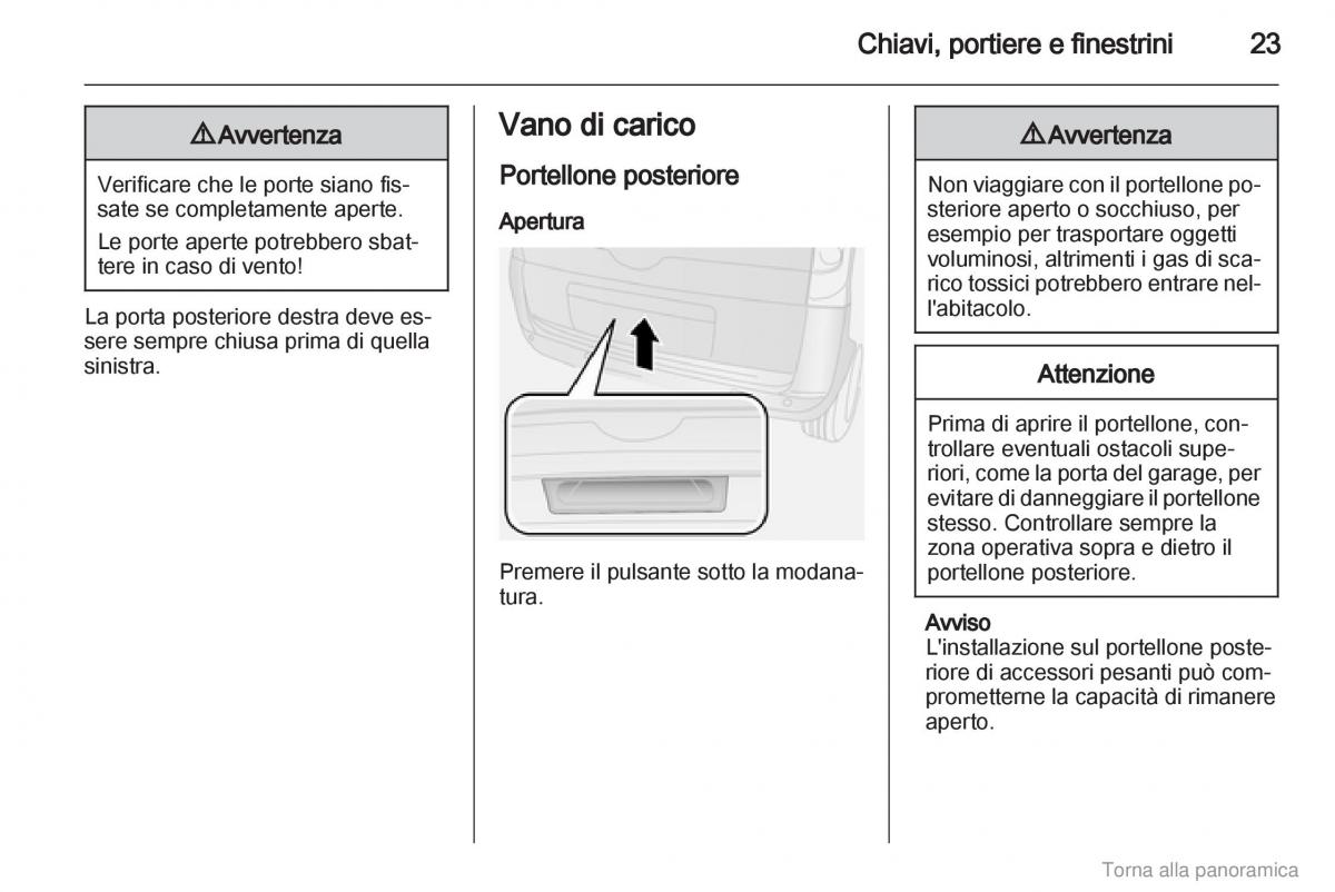 Opel Combo D manuale del proprietario / page 24