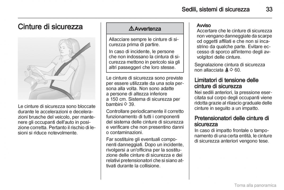 Opel Combo D manuale del proprietario / page 34